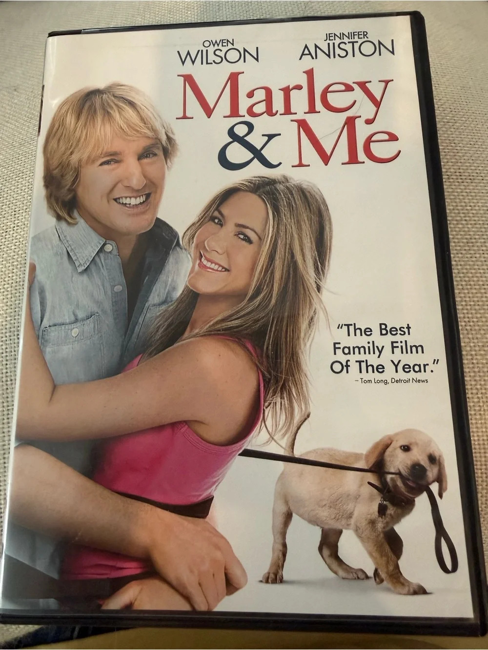 Marley & Me DVD Movie - White Cover with Red Title